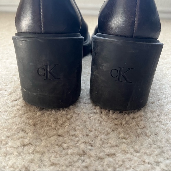 Calvin Klein | Ankle Chunky Brown Boots - Picture 10 of 11